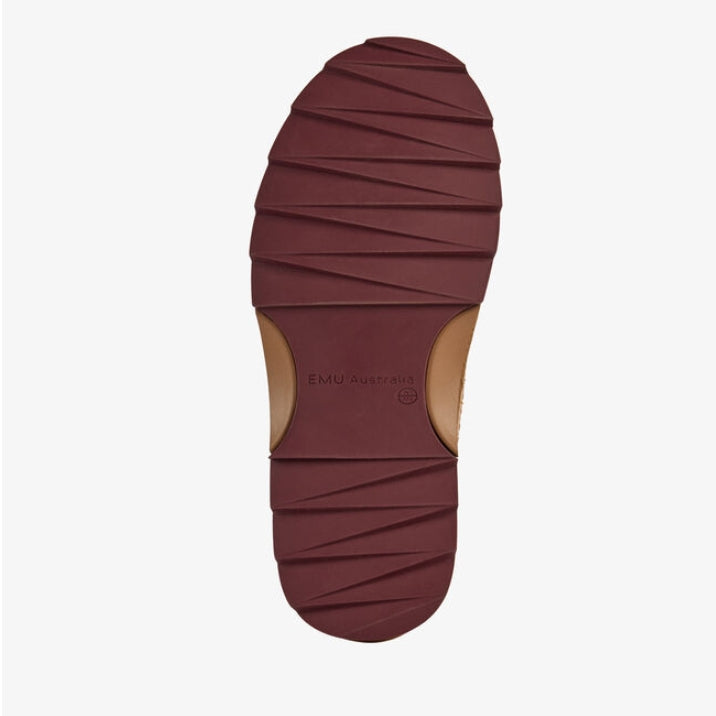 Sharky Adventure Scuff-  Sheep Skin Clog Slipper- Camel