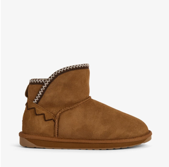 Sammy Sheep Skin Mini Boot- Chestnut