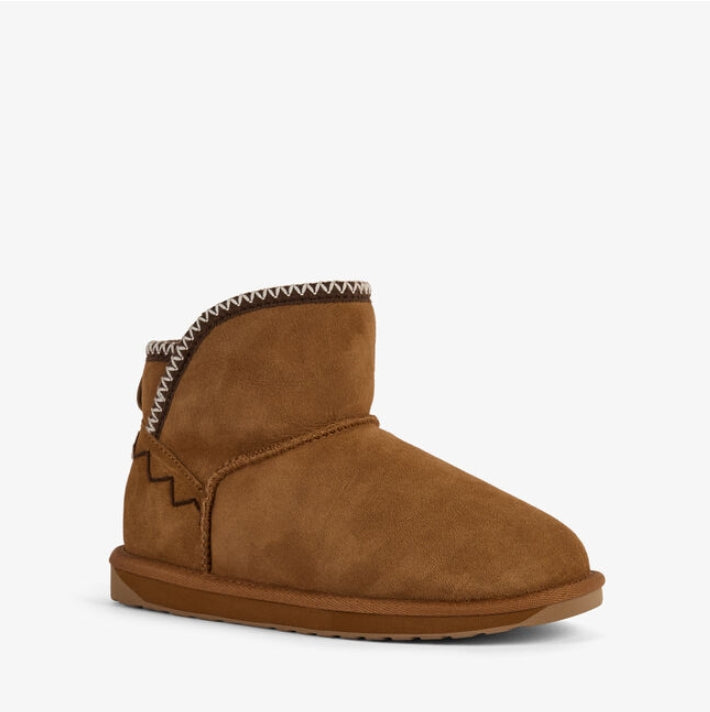 Sammy Sheep Skin Mini Boot- Chestnut