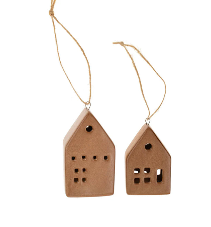 Ceramic House Ornament Set