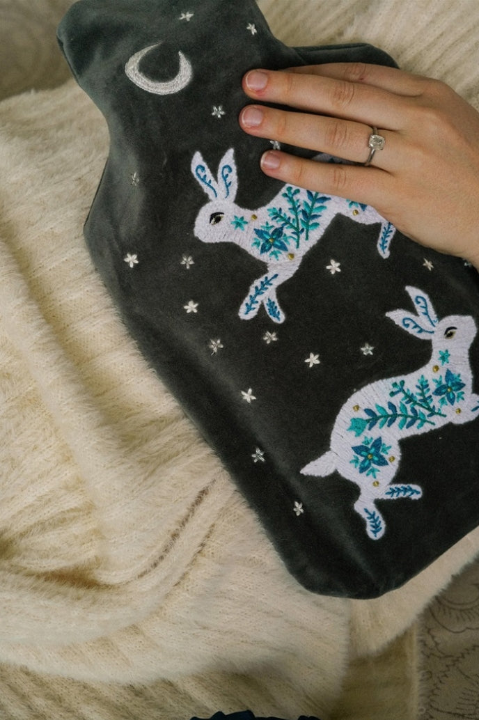 Celestial Rabbit Hot Water Bottle