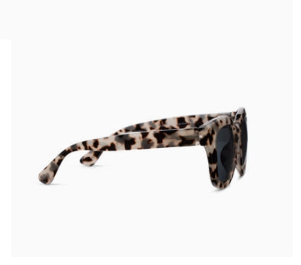 Peepers Center Stage polarized sunglasses with sleek black frames and dark tinted lenses, designed for stylish eye protection.
