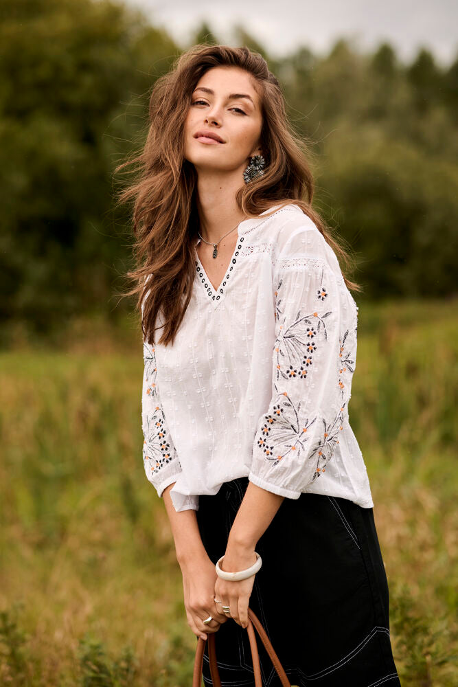 Sereni Embroidered Blouse