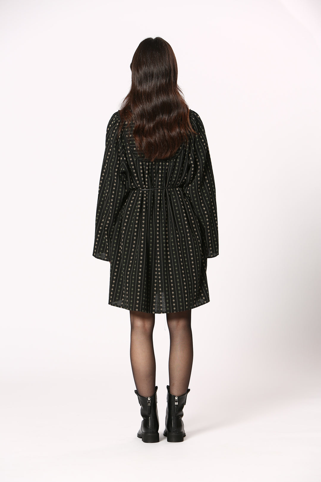 Folk Flower Embroidered Dress