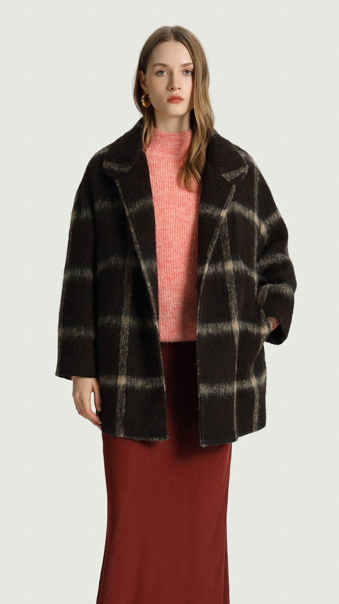 Romeo Navy Plaid Check Jacket