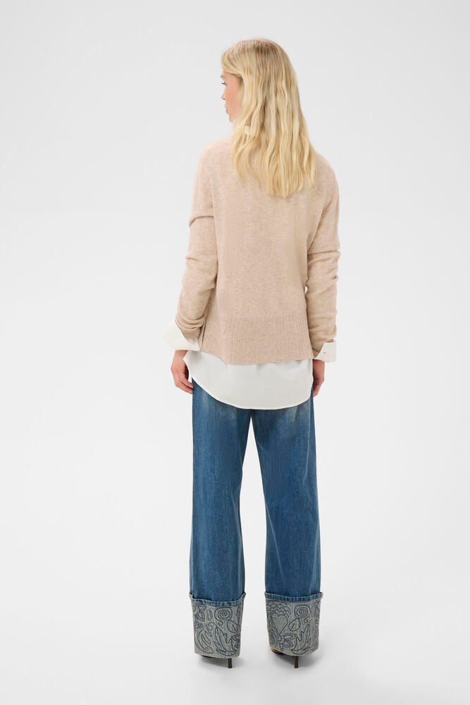 Taia Arrow Cashmere Blend Knit Pullover