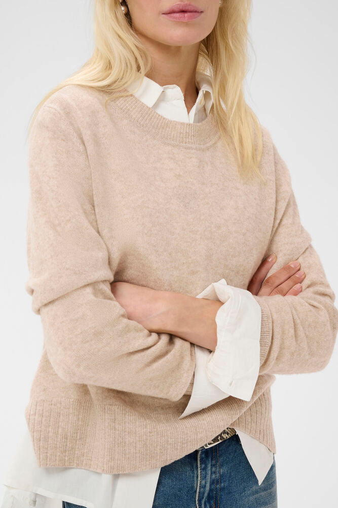 Taia Arrow Cashmere Blend Knit Pullover