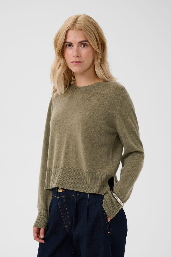 Taia Arrow Cashmere Blend Knit Pullover