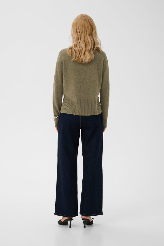 Taia Arrow Cashmere Blend Knit Pullover