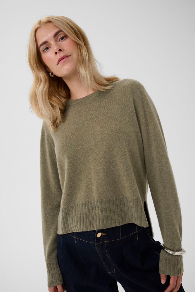 Taia Arrow Cashmere Blend Knit Pullover