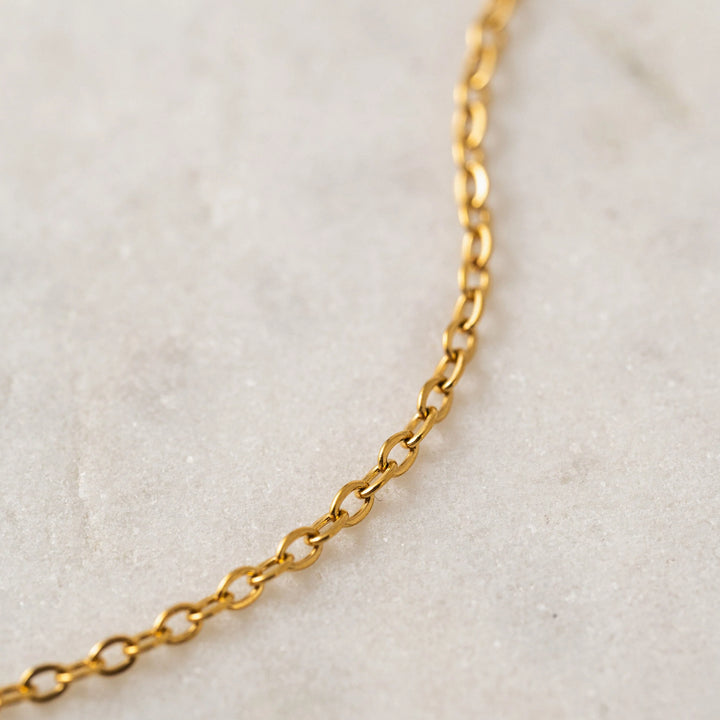 Lover's Tempo Tolfino Mother of Pearl Necklace featuring a delicate, iridescent pearl pendant on a fine gold chain.