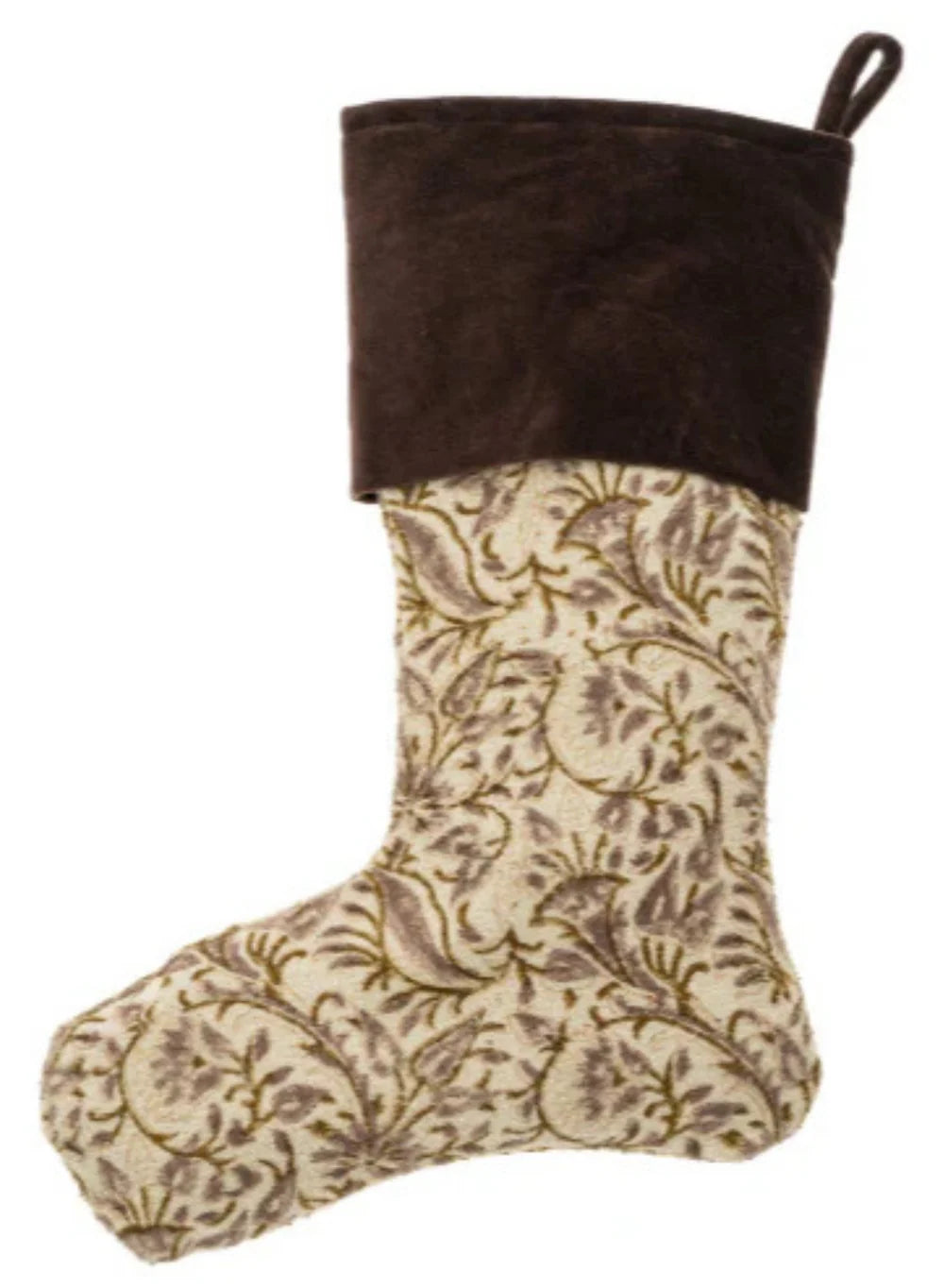 Holiday Block Printed Stocking