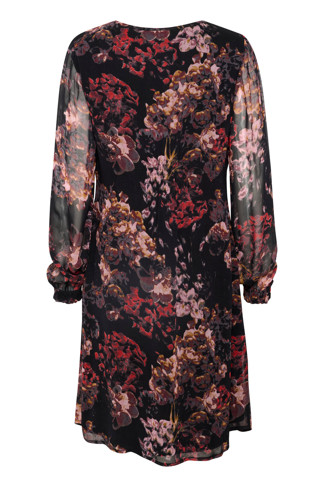 Floral patterned dress on a white background