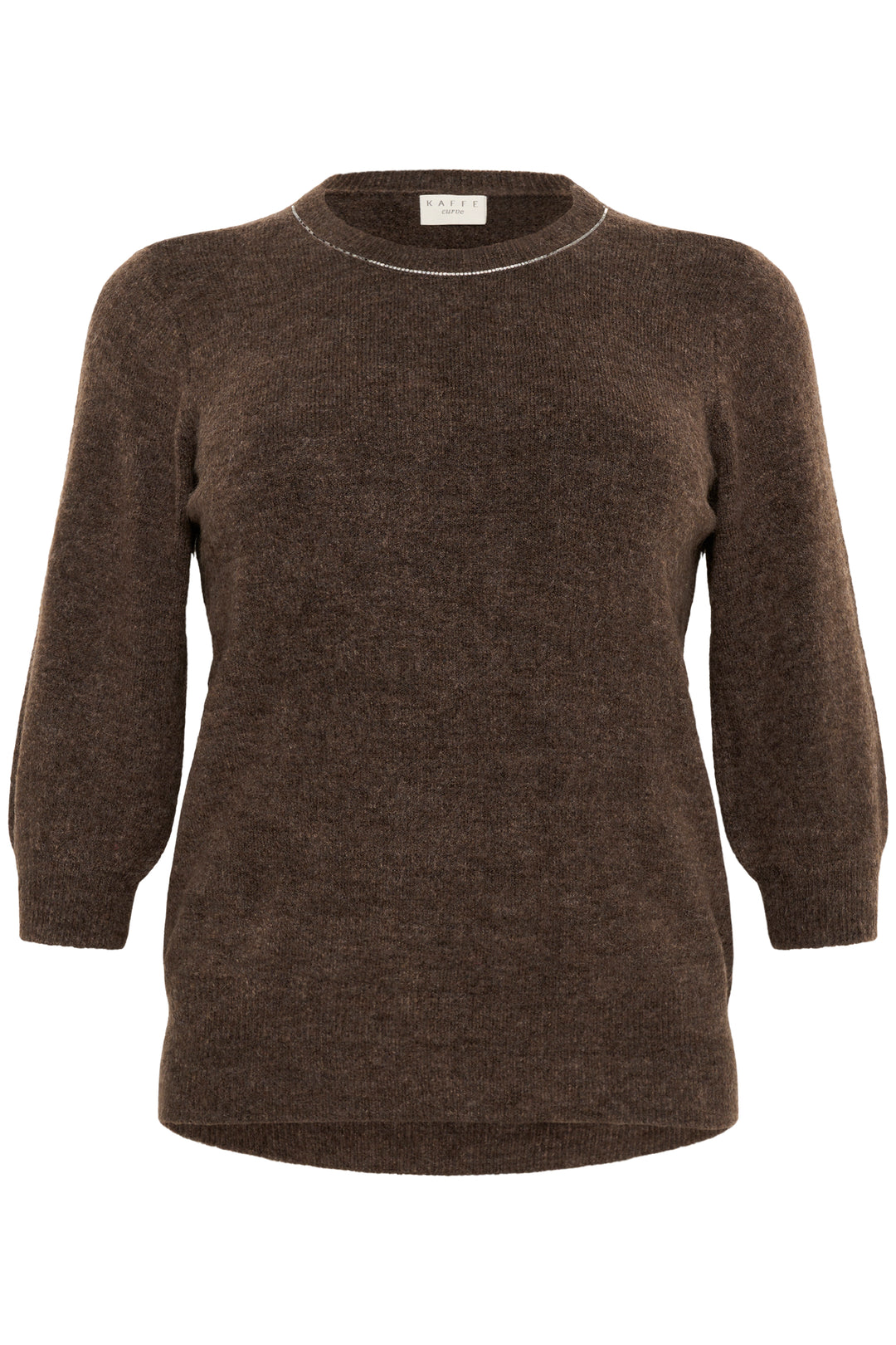 Brown sweater on a white background
