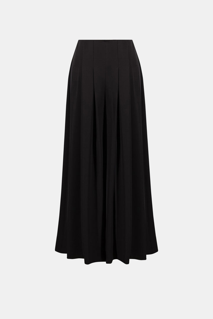 Woven Twill Wide-Leg Pants