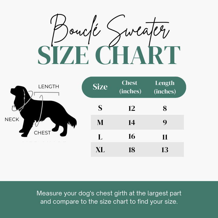 Boucle Plaid Dog Sweater