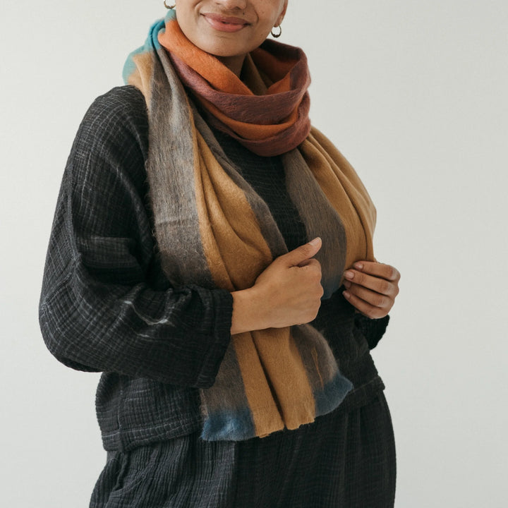 Alpaca Wool Seamless Scarf