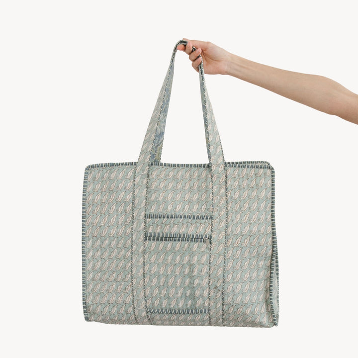 Quilted Garden Tote Bag