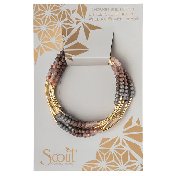 boho crystal beaded wrap bracelet necklace