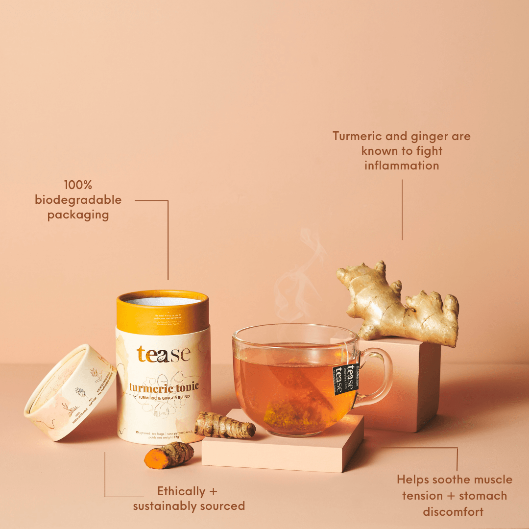 Turmeric Tonic-  Ginger Adaptogen + Superfood Tea Blend