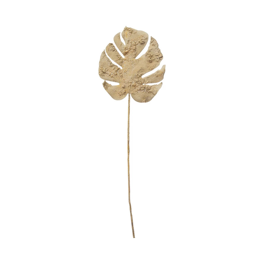 faux philodendron leaves Plaster Finish Faux Philodendron Leaf
