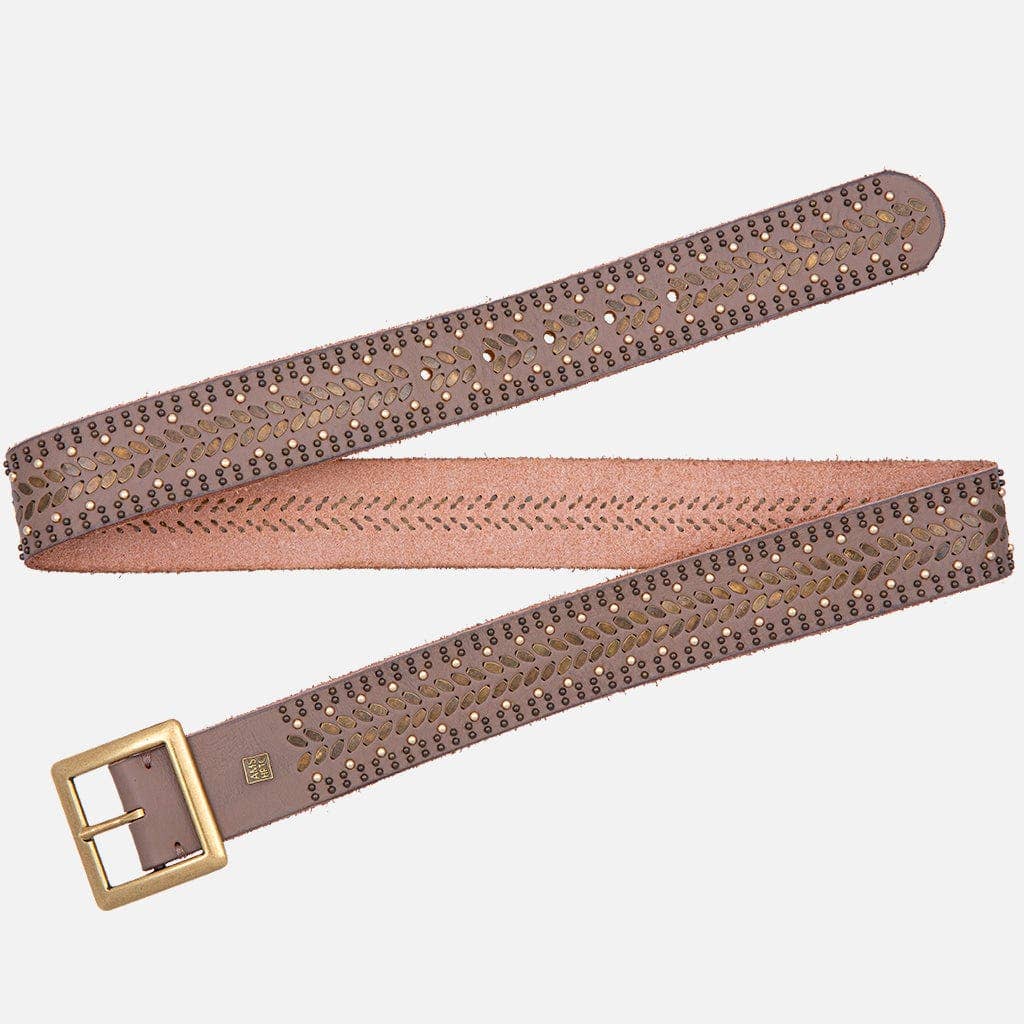 Ezra Studded Leather Belt