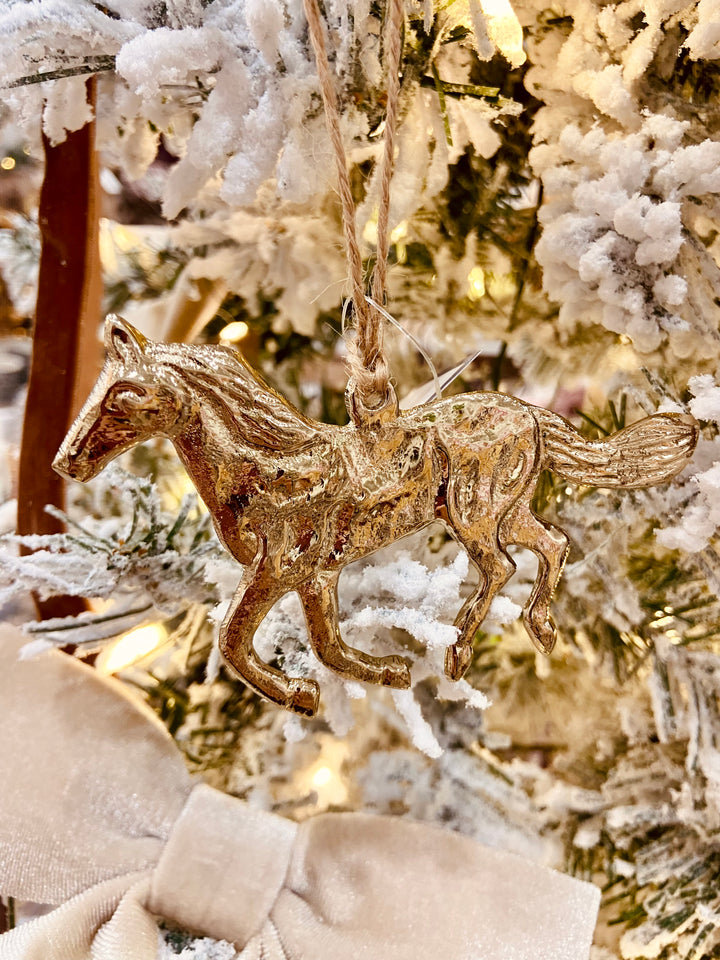 Golden Gallop Tree Ornament