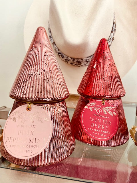 Mercury Glass Tree Candle