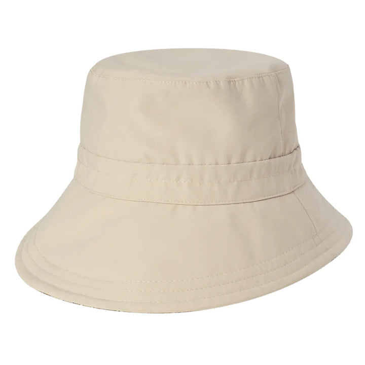 Kooringal Felicia cotton bucket hat featuring a wide brim and stylish design, perfect for sun protection and casual wear.