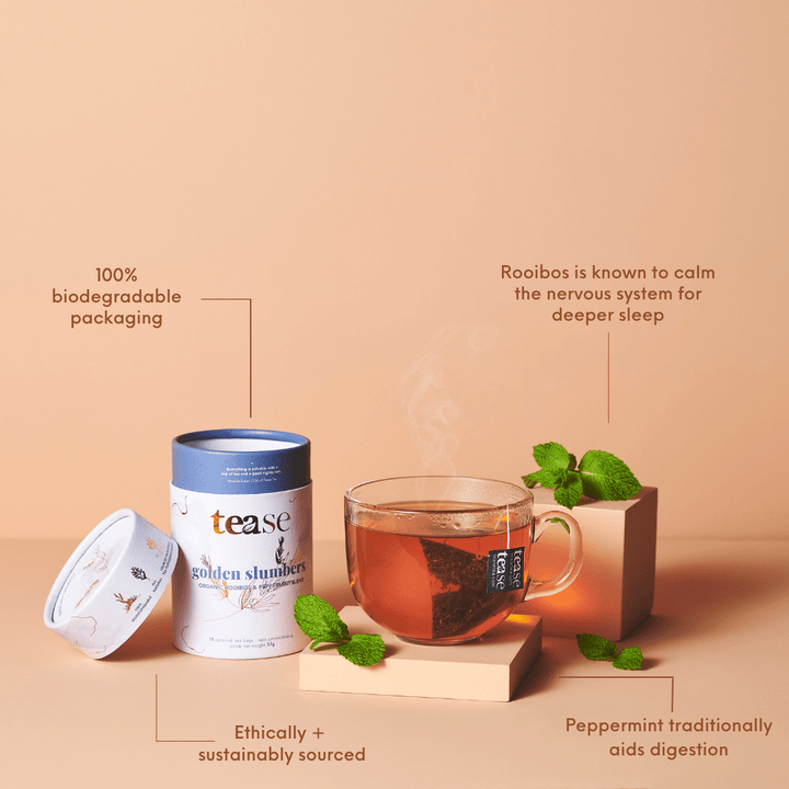 Golden Slumbers natural sleep aid tea adaptogen superfood 
