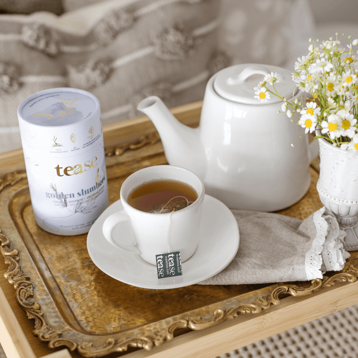 Golden Slumbers natural sleep aid tea adaptogen superfood 