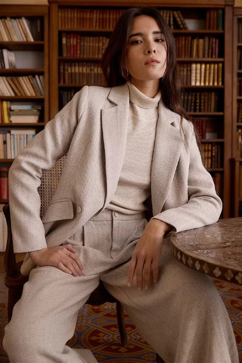 Herringbone Blazer