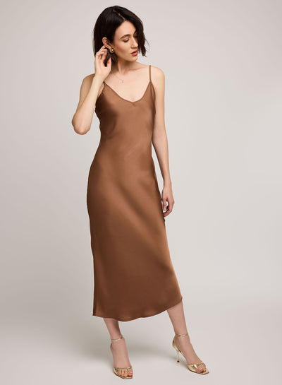 Isra Satin Slip Dress