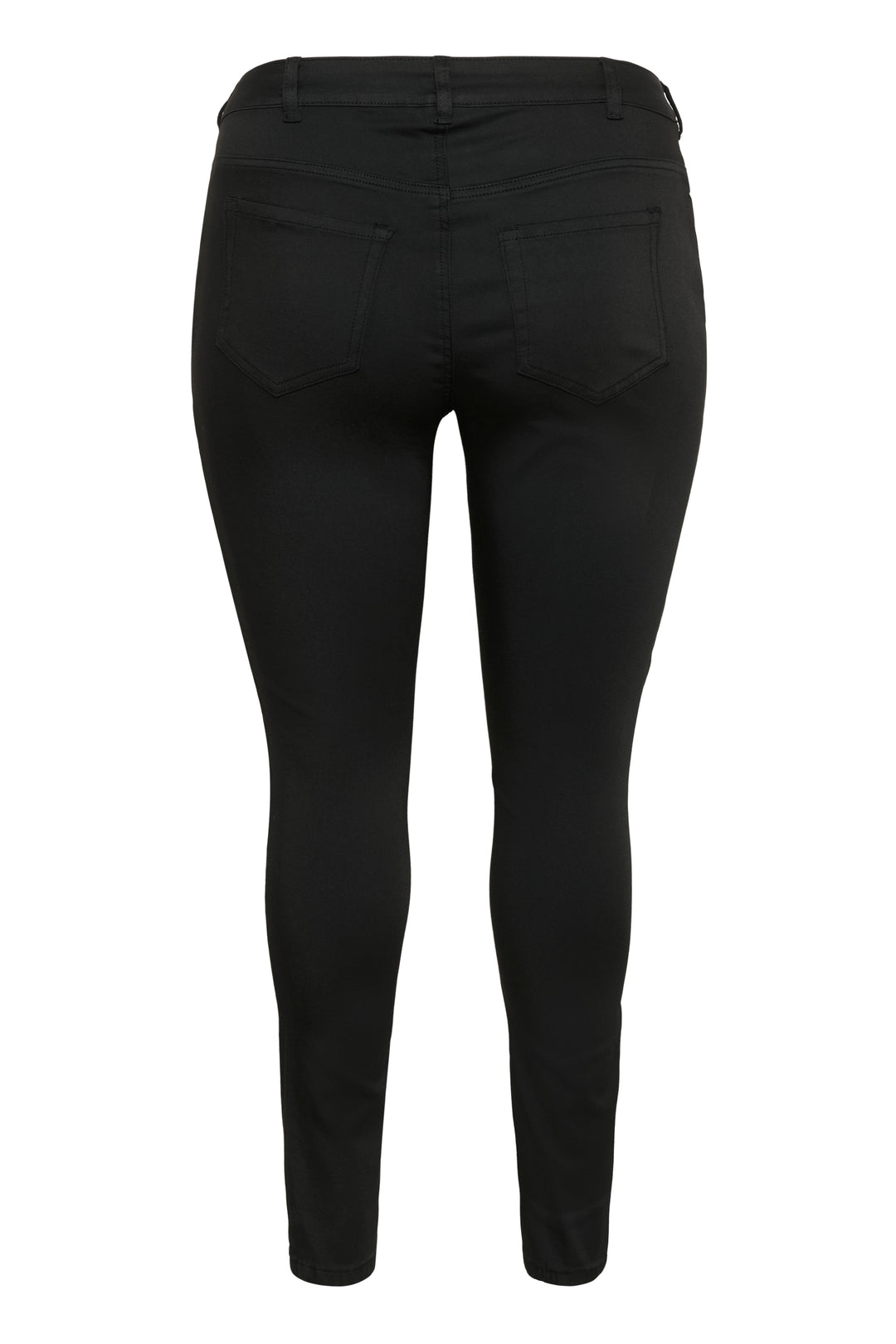 women's plus size slim fit stretch black denim pant